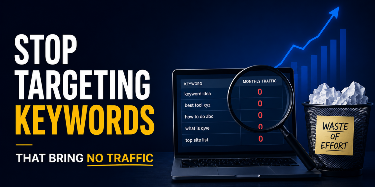 Skip Keyword Research and Watch Your Rankings Disappear