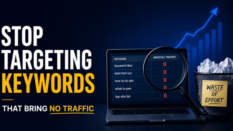 Skip Keyword Research and Watch Your Rankings Disappear