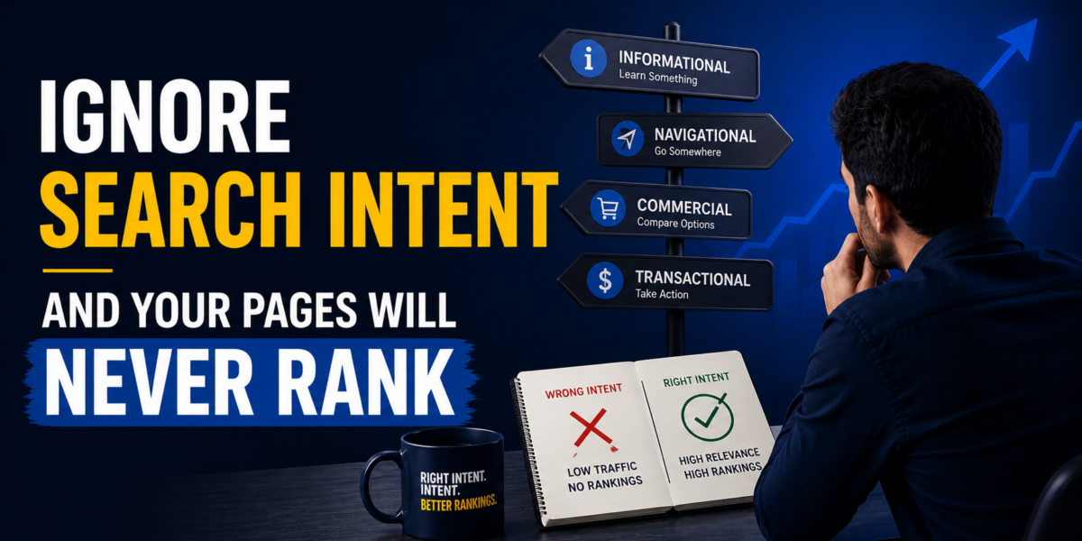 Ignore Search Intent and Your Pages Will Never Rank